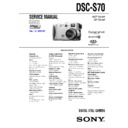 Sony DSC-S70 (serv.man3) Service Manual
