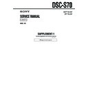 Sony DSC-S70 (serv.man4) Service Manual