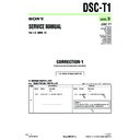 Sony DSC-T1 (serv.man11) Service Manual