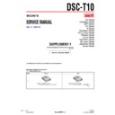 Sony DSC-T10 (serv.man5) Service Manual