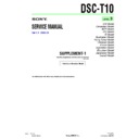 Sony DSC-T10 (serv.man7) Service Manual