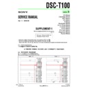 Sony DSC-T100 (serv.man10) Service Manual