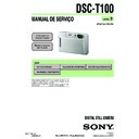 Sony DSC-T100 (serv.man12) Service Manual
