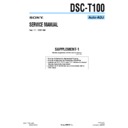 Sony DSC-T100 (serv.man5) Service Manual