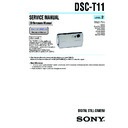 Sony DSC-T11 (serv.man2) Service Manual