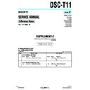 Sony DSC-T11 (serv.man7) Service Manual