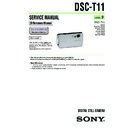 Sony DSC-T11 Service Manual