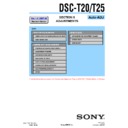 Sony DSC-T20, DSC-T20HDPR, DSC-T25 (serv.man4) Service Manual