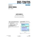 Sony DSC-T20, DSC-T25 (serv.man2) Service Manual