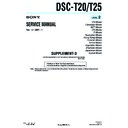 Sony DSC-T20, DSC-T25 (serv.man6) Service Manual