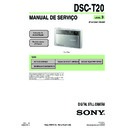 Sony DSC-T20 Service Manual