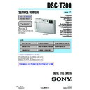 Sony DSC-T200 (serv.man2) Service Manual