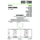 Sony DSC-T200 (serv.man5) Service Manual