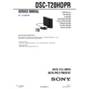 Sony DSC-T20HDPR Service Manual