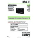 Sony DSC-T3, DSC-T33 Service Manual