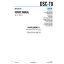 Sony DSC-T3, DSC-T9 Service Manual