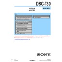 Sony DSC-T30 (serv.man12) Service Manual