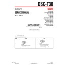 Sony DSC-T30 (serv.man4) Service Manual