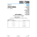 Sony DSC-T300 (serv.man4) Service Manual