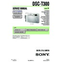 Sony DSC-T300 Service Manual