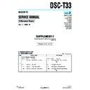 Sony DSC-T33 (serv.man6) Service Manual