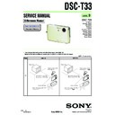 Sony DSC-T33 Service Manual