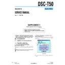 Sony DSC-T50 (serv.man11) Service Manual