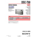 Sony DSC-T50 (serv.man3) Service Manual