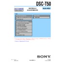 Sony DSC-T50 (serv.man4) Service Manual
