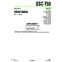 Sony DSC-T50 (serv.man7) Service Manual