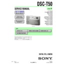 Sony DSC-T50 Service Manual
