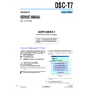 Sony DSC-T7 (serv.man9) Service Manual