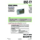 Sony DSC-T7 Service Manual
