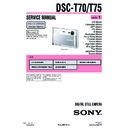 Sony DSC-T70, DSC-T75 (serv.man2) Service Manual