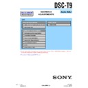 Sony DSC-T9 (serv.man4) Service Manual