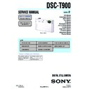 Sony DSC-T900 (serv.man2) Service Manual