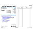 Sony DSC-T99, DSC-T99C, DSC-T99D, DSC-T99DC (serv.man2) Service Manual
