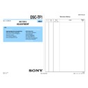 Sony DSC-TF1 (serv.man2) Service Manual
