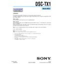 Sony DSC-TX1 (serv.man3) Service Manual
