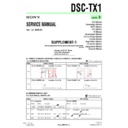 Sony DSC-TX1 (serv.man4) Service Manual