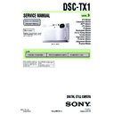 Sony DSC-TX1 Service Manual