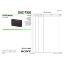 Sony DSC-TX20 Service Manual