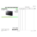 Sony DSC-TX200, DSC-TX200V, DSC-TX300 Service Manual
