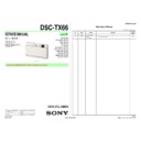 Sony DSC-TX66 Service Manual