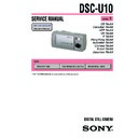 Sony DSC-U10 (serv.man3) Service Manual