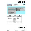 Sony DSC-U10 (serv.man4) Service Manual