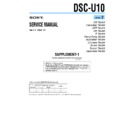 Sony DSC-U10 (serv.man5) Service Manual