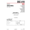 Sony DSC-U10 (serv.man7) Service Manual