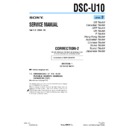 Sony DSC-U10 (serv.man9) Service Manual