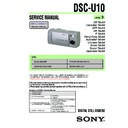 Sony DSC-U10 Service Manual